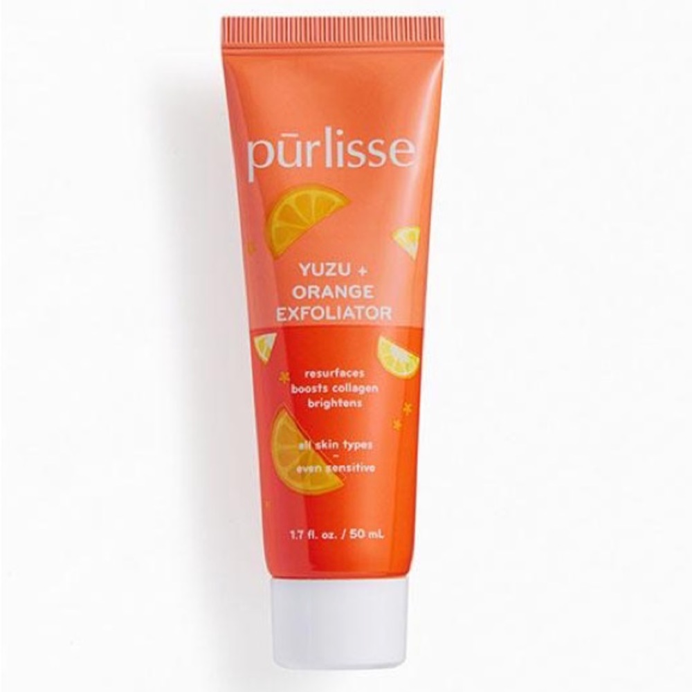 NIB Purlisse Yuzu + Orange Exfoliating Face Polish Exfoliator Scrub